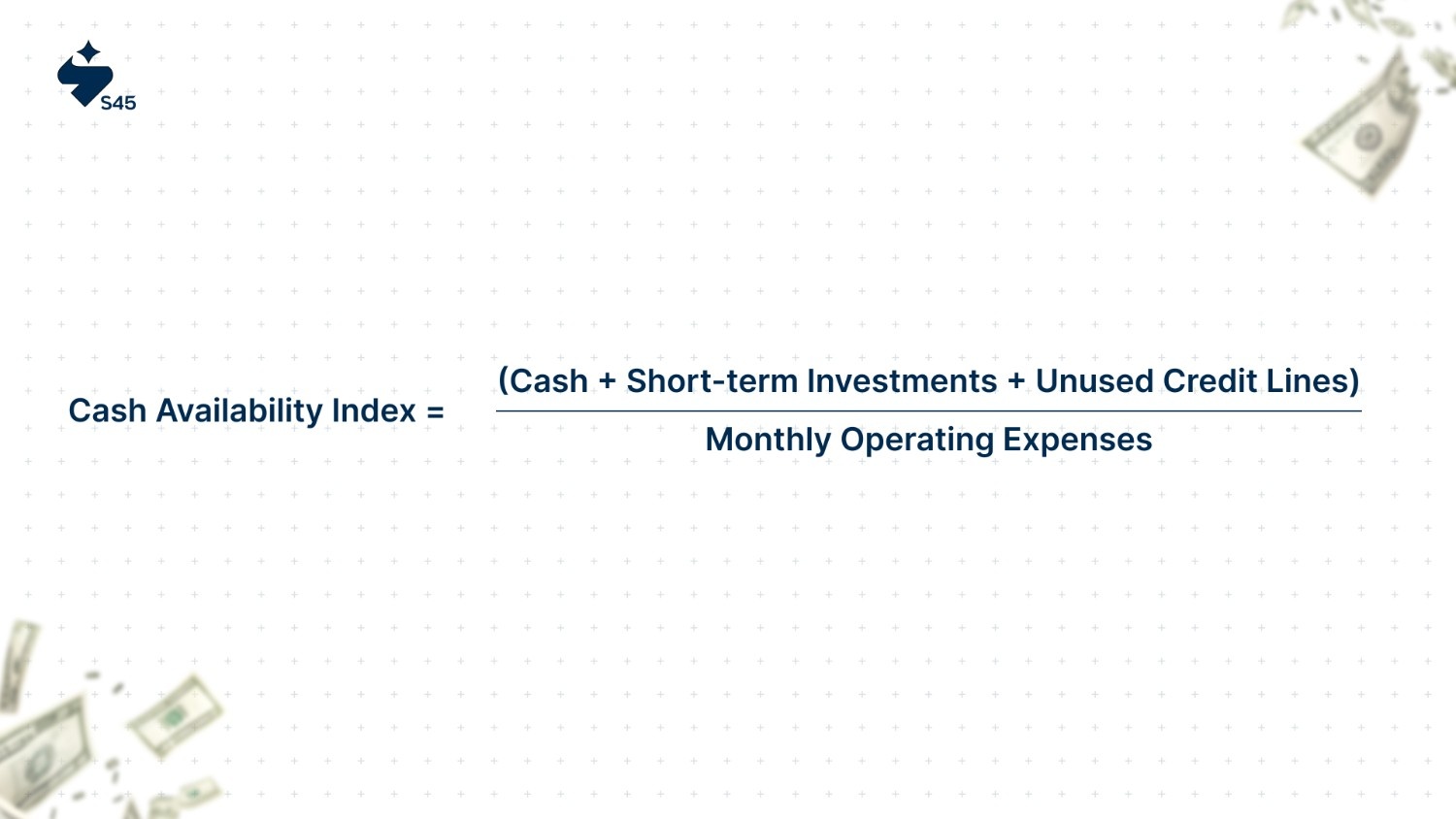The Cash Availability Index