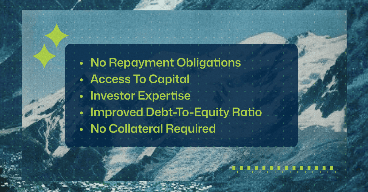 Upsides of equity financing