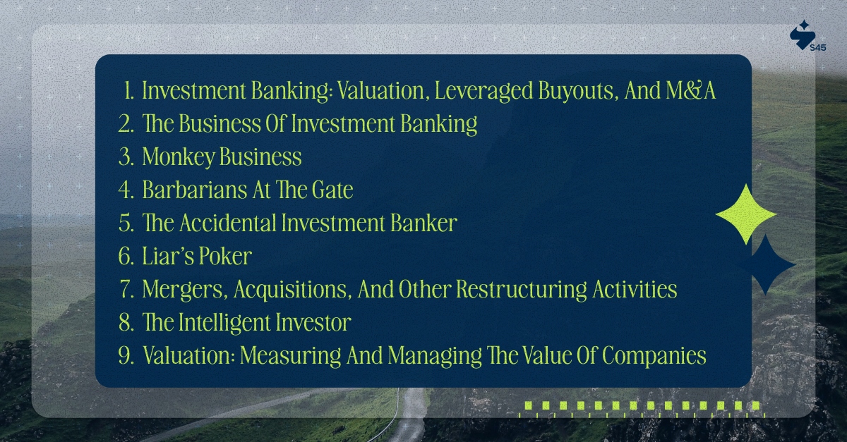 9 Books That Help You Understand Investment Banking Clearly